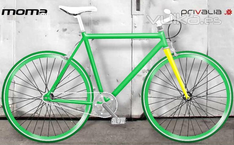 bicicletas moma fixied verde 