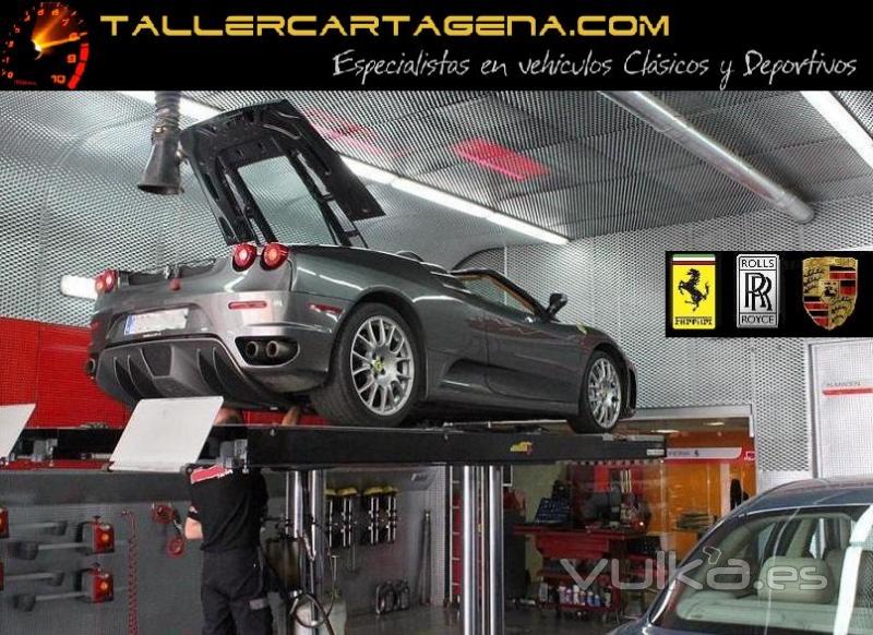 TALLER FERRARI MASERATI LAMBORGHINI PORSCHE MUSTANG CORVETTE CARTAGENA MURCIA