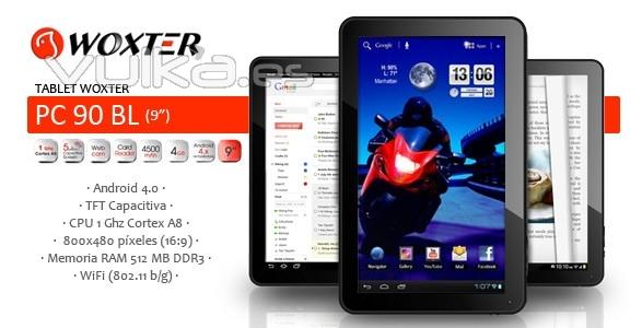 TABLET WOXTER 90BL 9 CAPAC. WIFI 4 GB ANDROID 4.0 WEBCAM