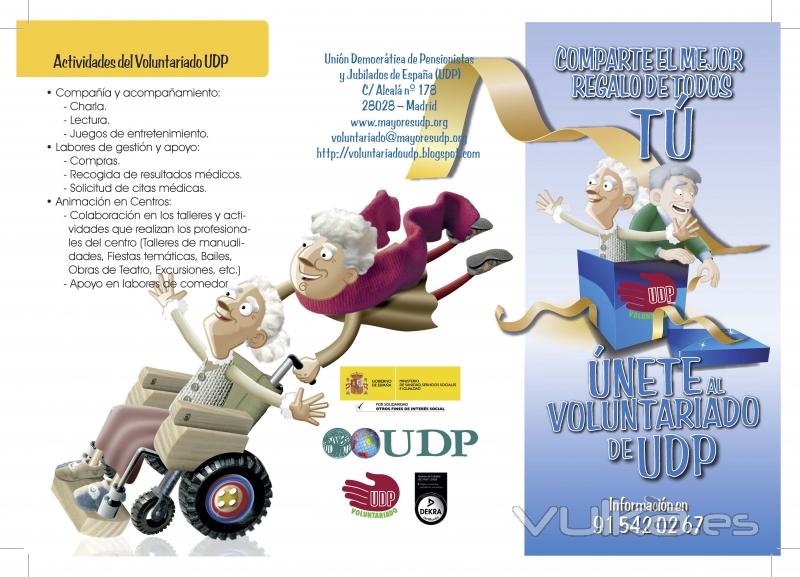 Trptico del Voluntariado de UDP