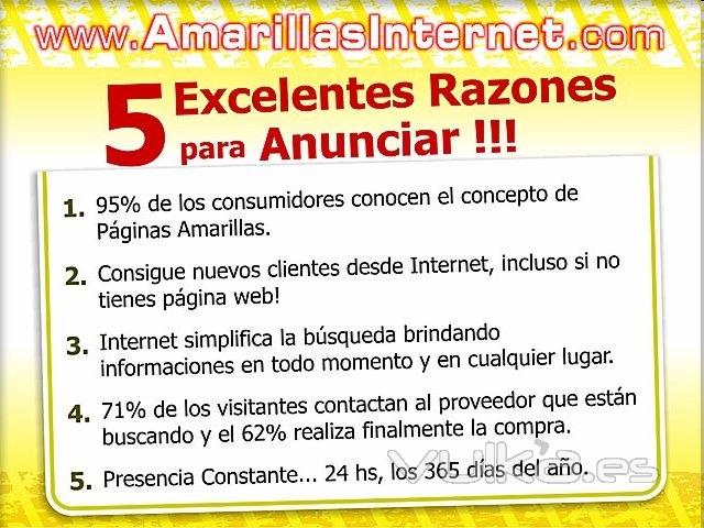 Anunciate en Amarillas Internet