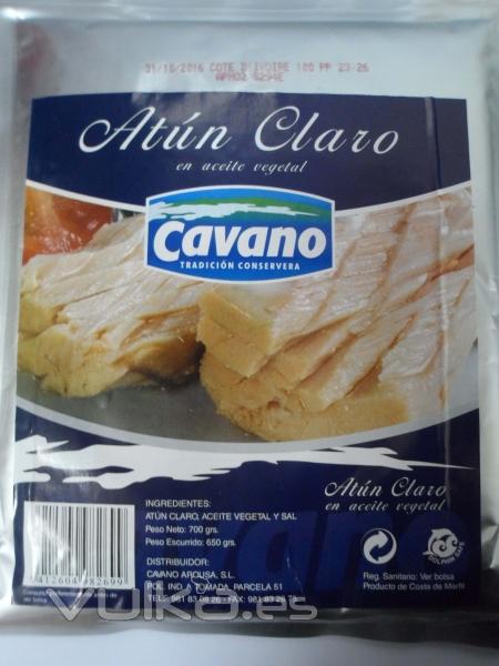 Bolsa de atn claro en aceite vegetal 1 KG CAVANO