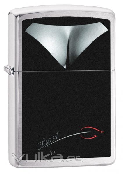 Zippo Lighter BS Decollettage Brushed Chrome