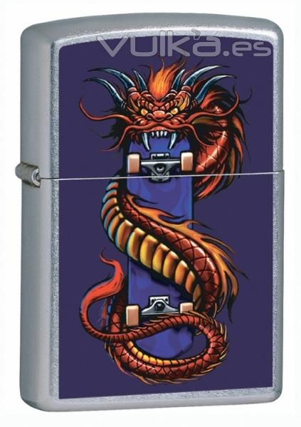 Zippo Skate Dragon American Hardcore Street Chrome Lighter