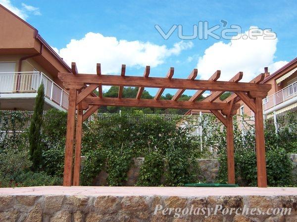 Pergola de madera