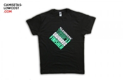 Camisetas estampadas en serigrafa a 2 colores. visita nuestro blog! www.camisetas-lowcost.com