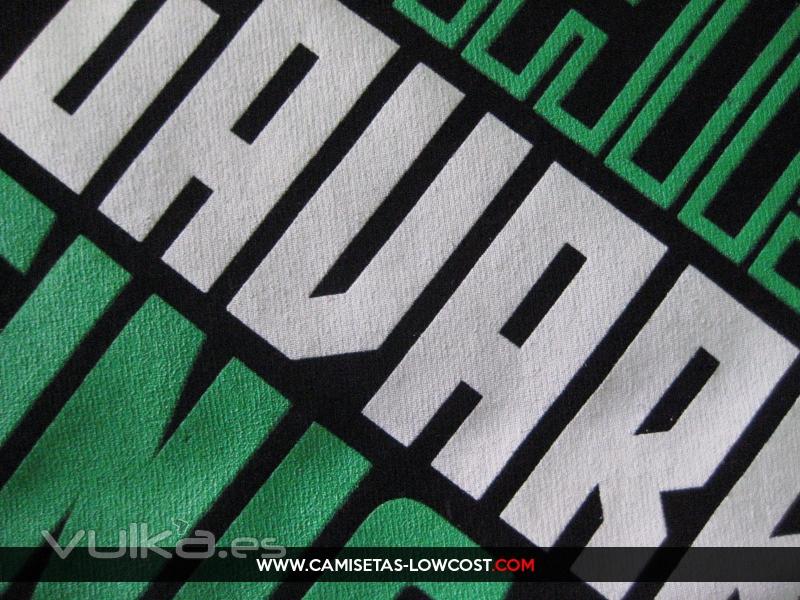 Camisetas serigrafadas a 2 colores! www.camisetas-lowcost.com 