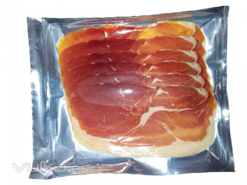 Jamon Gran Reserva loncheado en formato 0.100 kg 2.74 euros