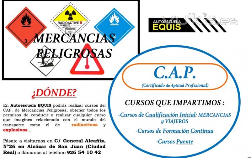 Cursos INTENSIVOS del CAP y de Mercancias Peligrosas