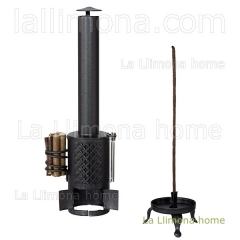 Estufa lena metalica quemador de incienso y ambientador 3 - la llimona home