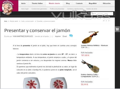 Comprar jamón ibérico de extremadura