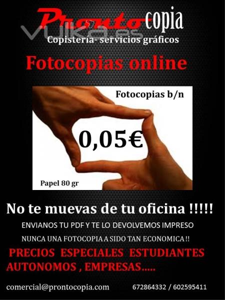 ue pasada de precios !!!! nos encargamos de todo mndanos tus archivos y en 24 hr los tienes impreso