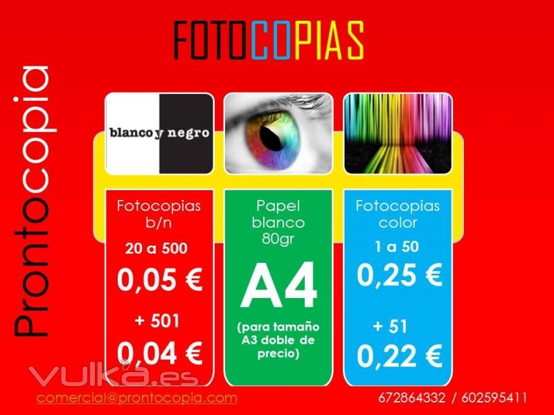 fotocopias color y b/n super economicas 