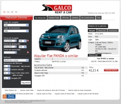 Portal de alquiler de coches galco rent a car