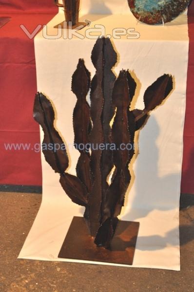 cactus esculturas hierro decoracion artesania