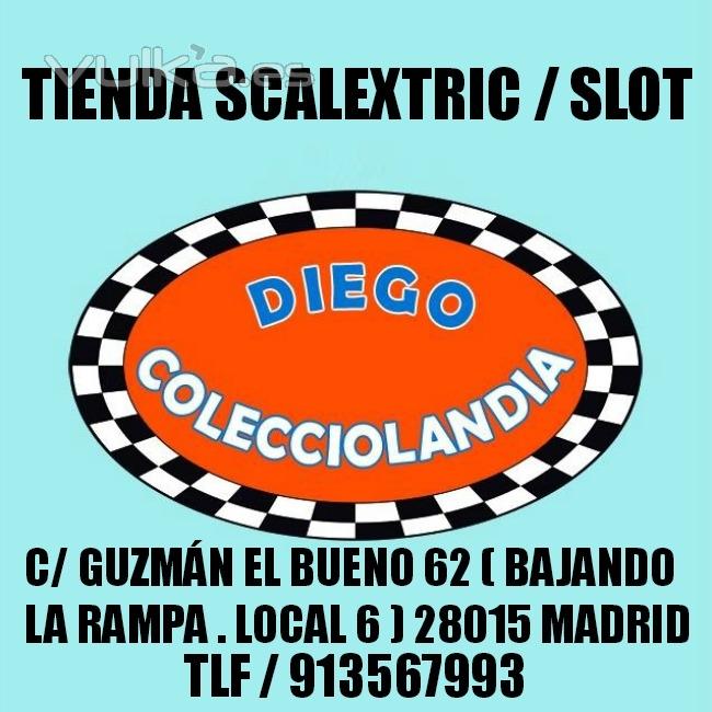 Coches Scalextric en Madrid. Tienda-slot-scalextric-Madrid-España-Diego Colecciolandia