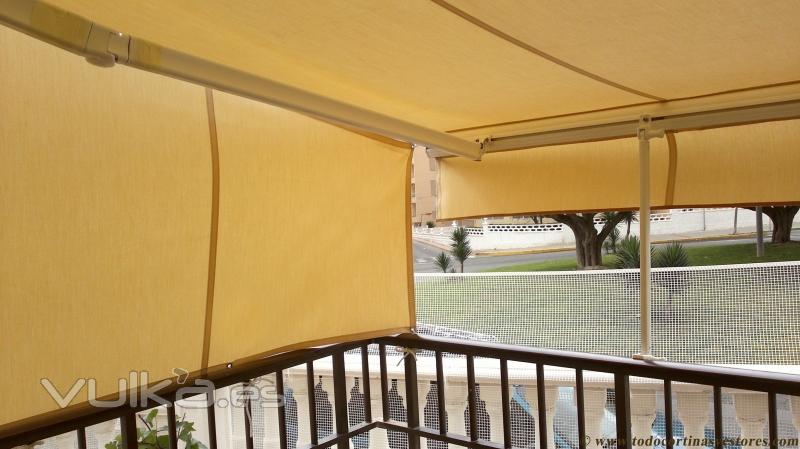 Toldo con costadillo