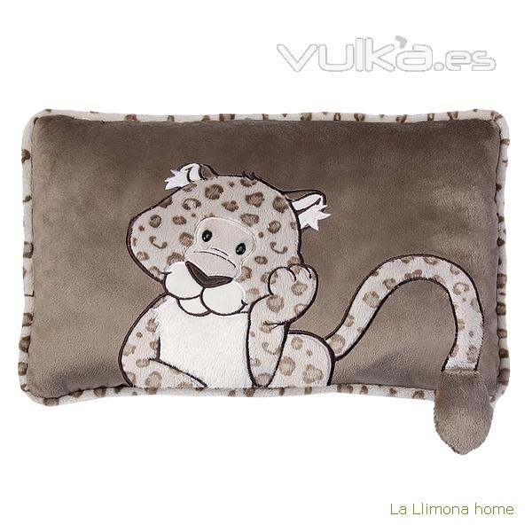 Nici peluches y complementos. Nici leopardo boy cojn rectangular - La Llimona home