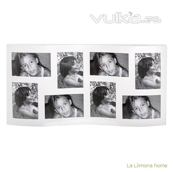 Portafotos multiple ola wind de pared blanco 8 fotos 10x15 1 - La Llimona home