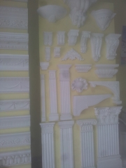 Mensulas, pilastras y molduras decorativas de escayola