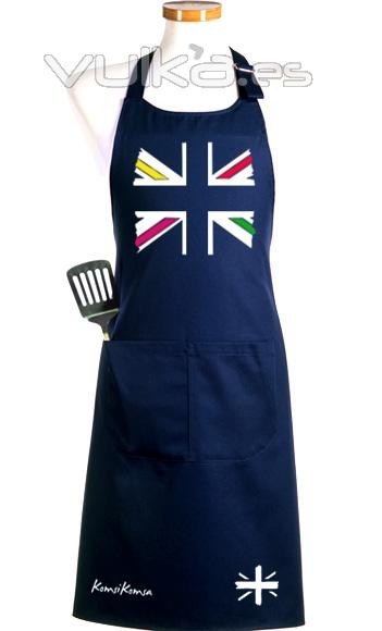 Delantal de cocina. Britnicos o no, esta bandera da mucho juego.