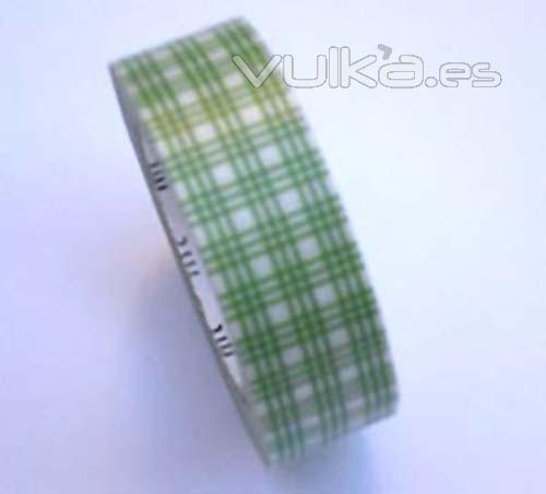 Washi Tape marca MT, modelo Gales Verde