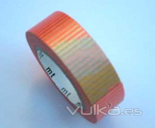 Washi Tape marca MT, modelo Tsugihagi Red