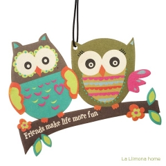 Natural life ambientador coche buhos friends make life more fun - la llimona home