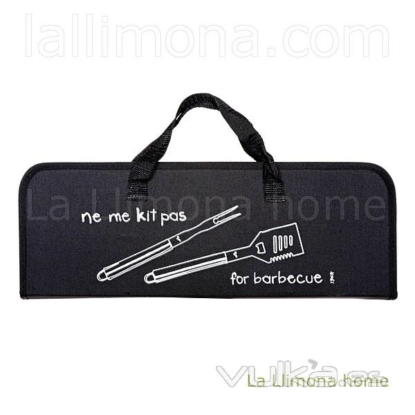 Gifts. Estuche con kit utensilios barbacoa negro - La Llimona home