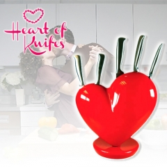 Set cuchillos soporte corazon, en wwwlastoricom