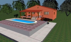vivienda con piscina.