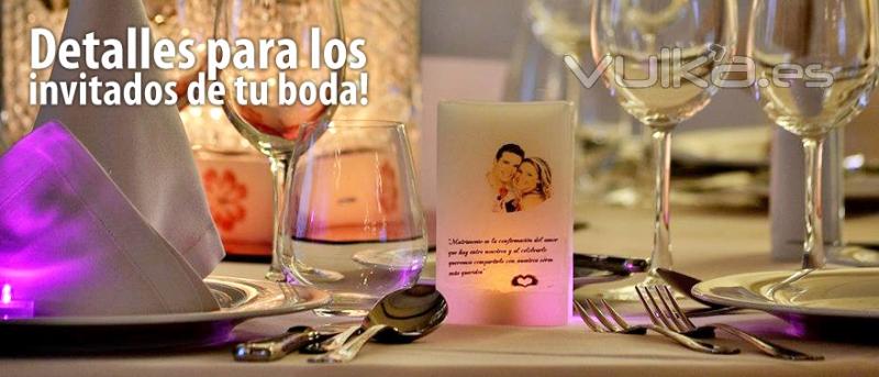 velas originales para bodas