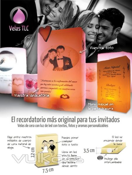 Recordatorios de boda originales