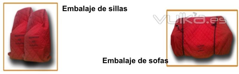 embalaje de sillas y sofas