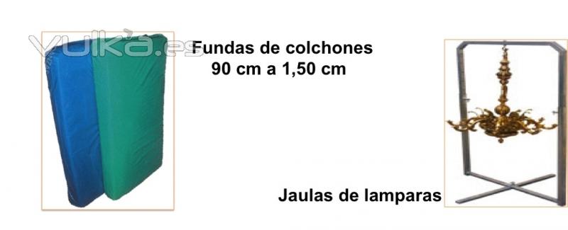 embalaje de colchones y porta-lamparas