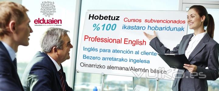 Cursos subvencionados 100% HOBETUZ