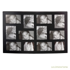Portafotos multi ventanas portafotos multiple ola de pared negro 12 1 - la llimona home