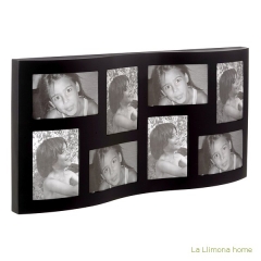 Portafotos multiple ola wind de pared negro 8 fotos 10x15 2 - la llimona home