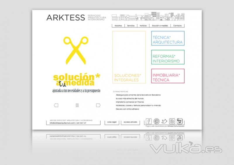 Diseo y programacin de Arktess Estudio de Arquitectura