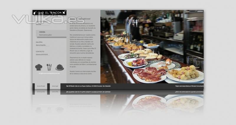 Diseo y programacin de la pgina web para el bar restaurante El Rincn