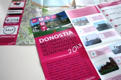 Mapa turistico de la ciudad de donostia-san sebastian