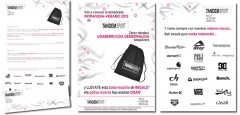 Diseño de folletos para buzoneo. Tandem Sport