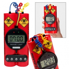 Despertador alarma dinamita, en wwwlastoricom