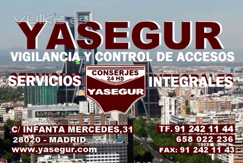 CONSERJES en COMUNIDADES DE VECINOS Y EMPRESAS DE MADRID. YASEGUR SERVICIOS INTEGRALES