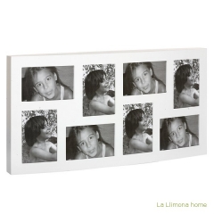 Portafotos multi ventanas portafotos multiple ola de pared blanco 8 fotos 2 - la llimona home