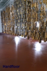 Pavimento de resina epoxi en secadeo de jamones