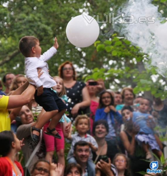 pompas con humo