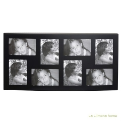 Portafotos multi ventanas portafotos multiple ola de pared negro 8 fotos 1 - la llimona home