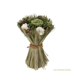 Arreglo floral natur flores artificiales verde 20 - la llimona home