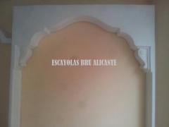 Arco de escayola en nuestra exposicion en santa pola (alicante)